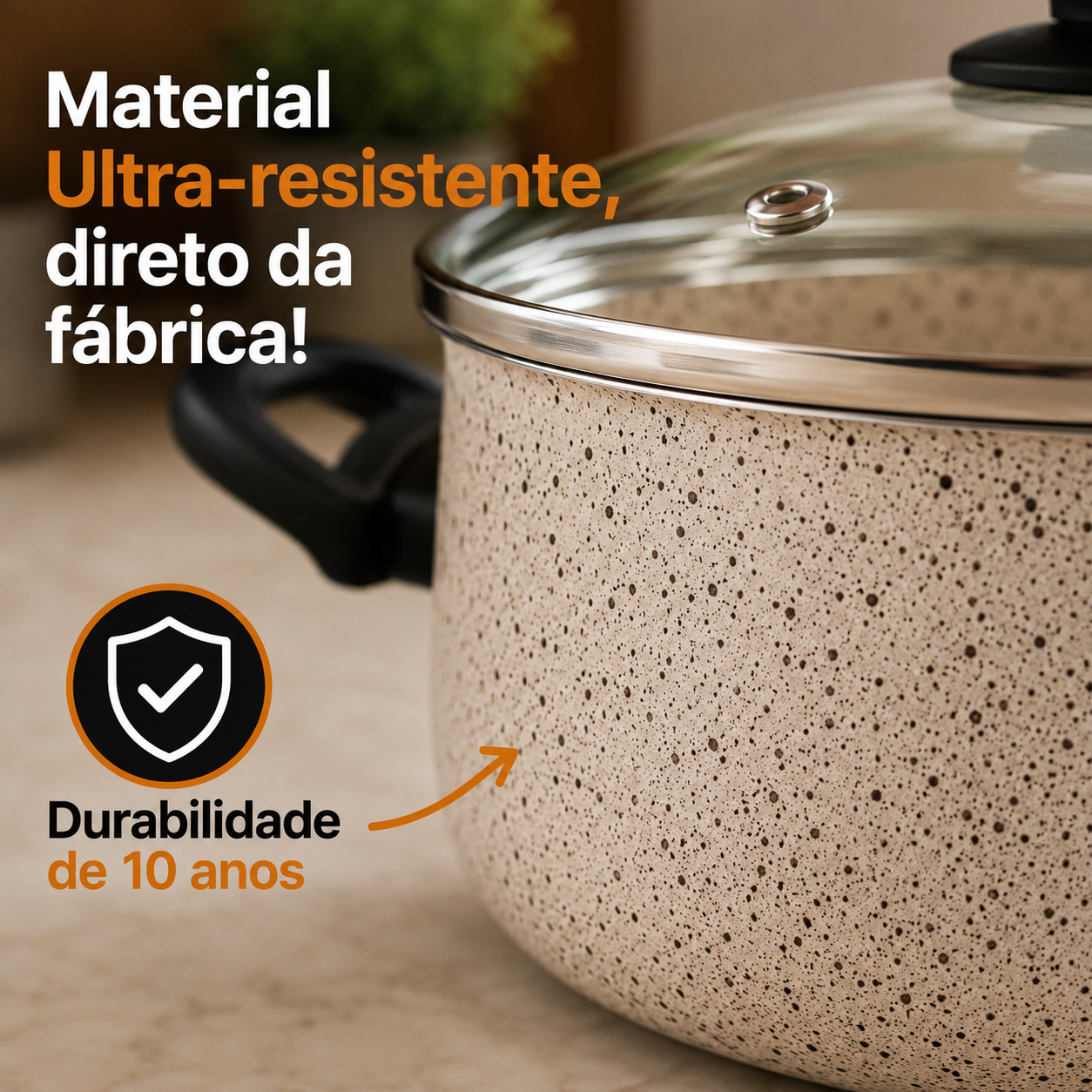 [🔥QUEIMA TOTAL] Jogo de 5 Panelas CERAMICA + INOX PREMIUM! — foto 3